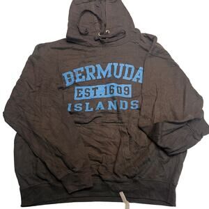 Bermuda Islands Est.1609 Vintage Pullover Sports Hoodie Sz L Destination Travel